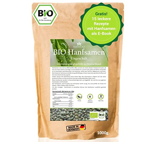 BIO Hanfsamen 1kg ungeschält aus Deutschland