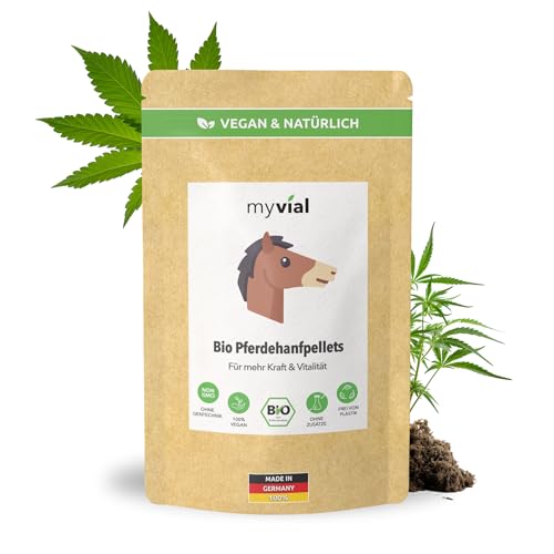 Hanfpellets für Pferde
