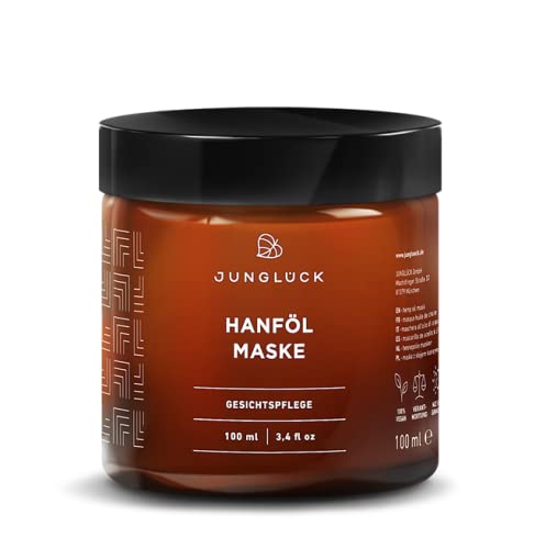 JUNGLÜCK Hanföl Maske | Cremige Maske für intensive Feuchtigkeit | Schützt und stärkt die natürliche Hautbarriere