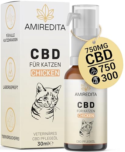 Amiredita CBD Öl 750 mg Cannabidiol für Katzen